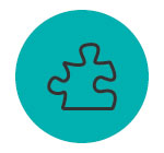 Icon with a puzzle piece